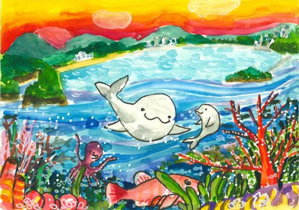 ▲‘아름다운 여수만 그림그리기 대회’ 최우수상 수상작 ⓒ여수시