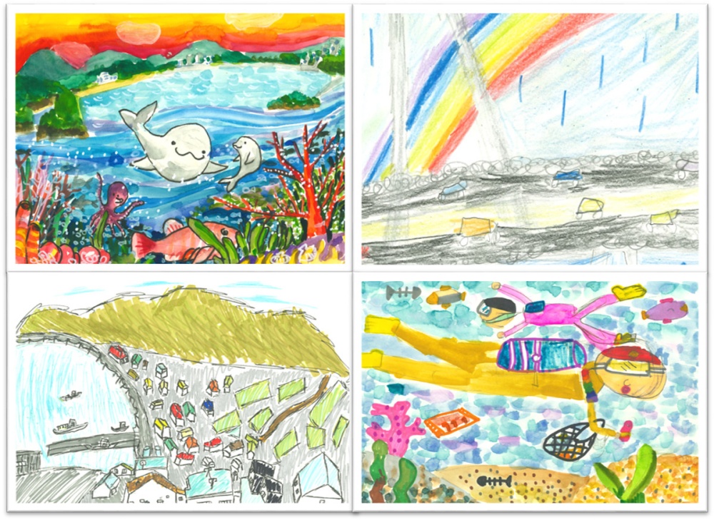 ▲‘아름다운 여수만 그림그리기 대회’ 수상작 ⓒ여수시