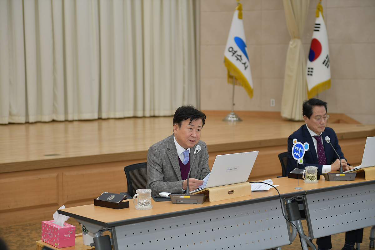 ▲ 정기명 여수시장, 월간보고회서 ‘산불 예찰 활동 강화’ 강조 ⓒ여수시