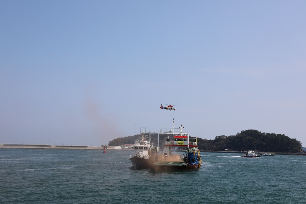 ▲수난대비 기본훈련 ⓒ여수해양경찰서