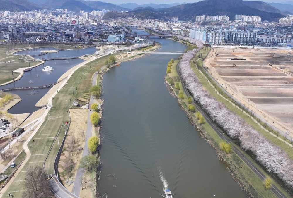 ▲동천 수변공원 개방 ⓒ순천시