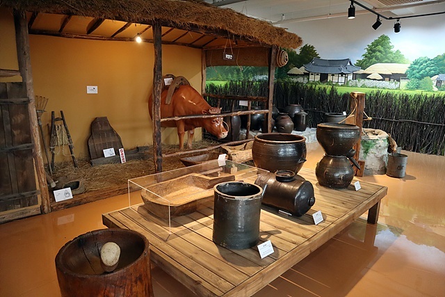 ▲농촌의 마당 모습 ⓒ갑재민속전시관