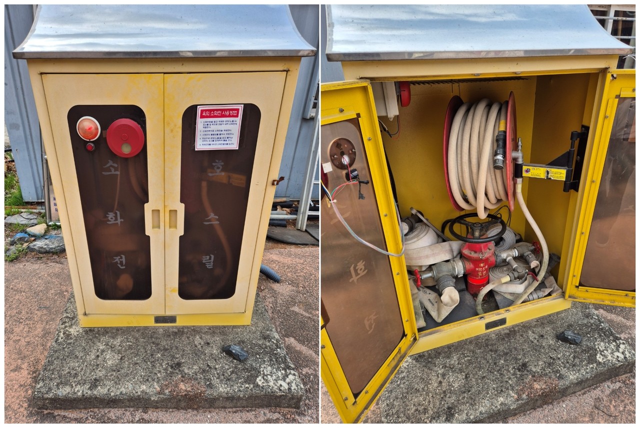 ▲노후화된 소화전 ⓒ여수시의회