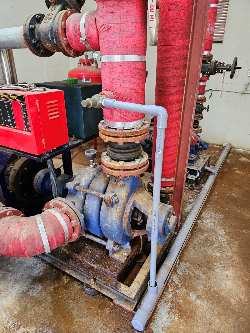 ▲노후화된 소화펌프  ⓒ여수시의회