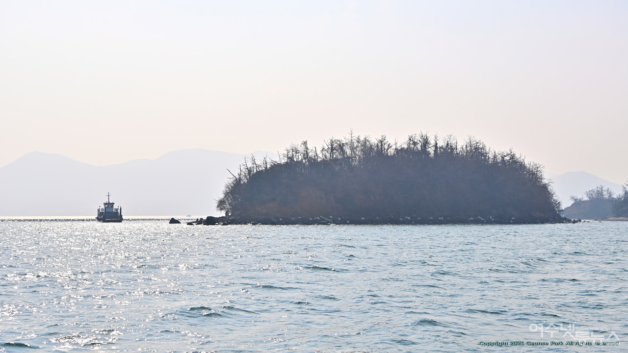 ▲ 전남 여수시 경호동의 초도 섬이다. (2월 26일 촬영) ⓒ박근세