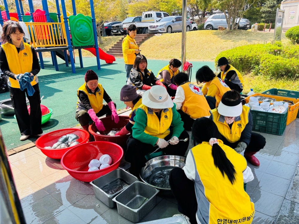 ▲ ‘사랑의 빨간밥차’ 봉사활동  ⓒ한영대학교