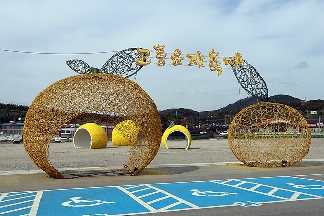 ▲풍양군 고흥유자축제장 모습. 풍양은 대한민국에서 유자가 가장 많이 생산되는 곳이다 ⓒ오문수