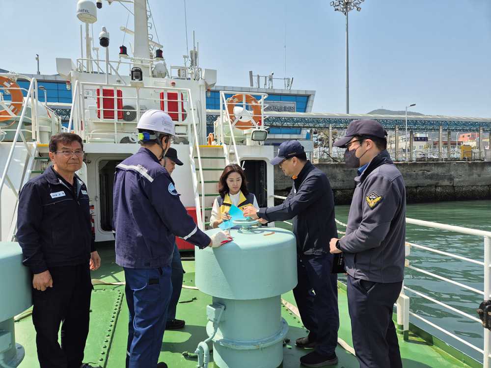 ▲여객선 특별 안전점검 및 재난 대응 매뉴얼 교육 실시 ⓒ여수시