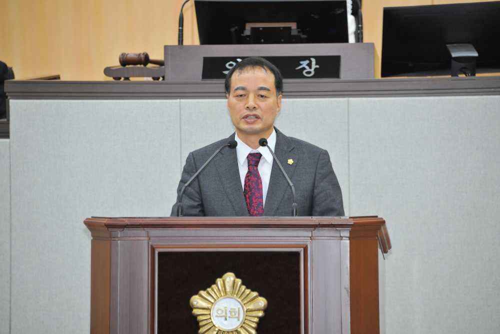 ▲ 송하진 의원. ⓒ여수시의회