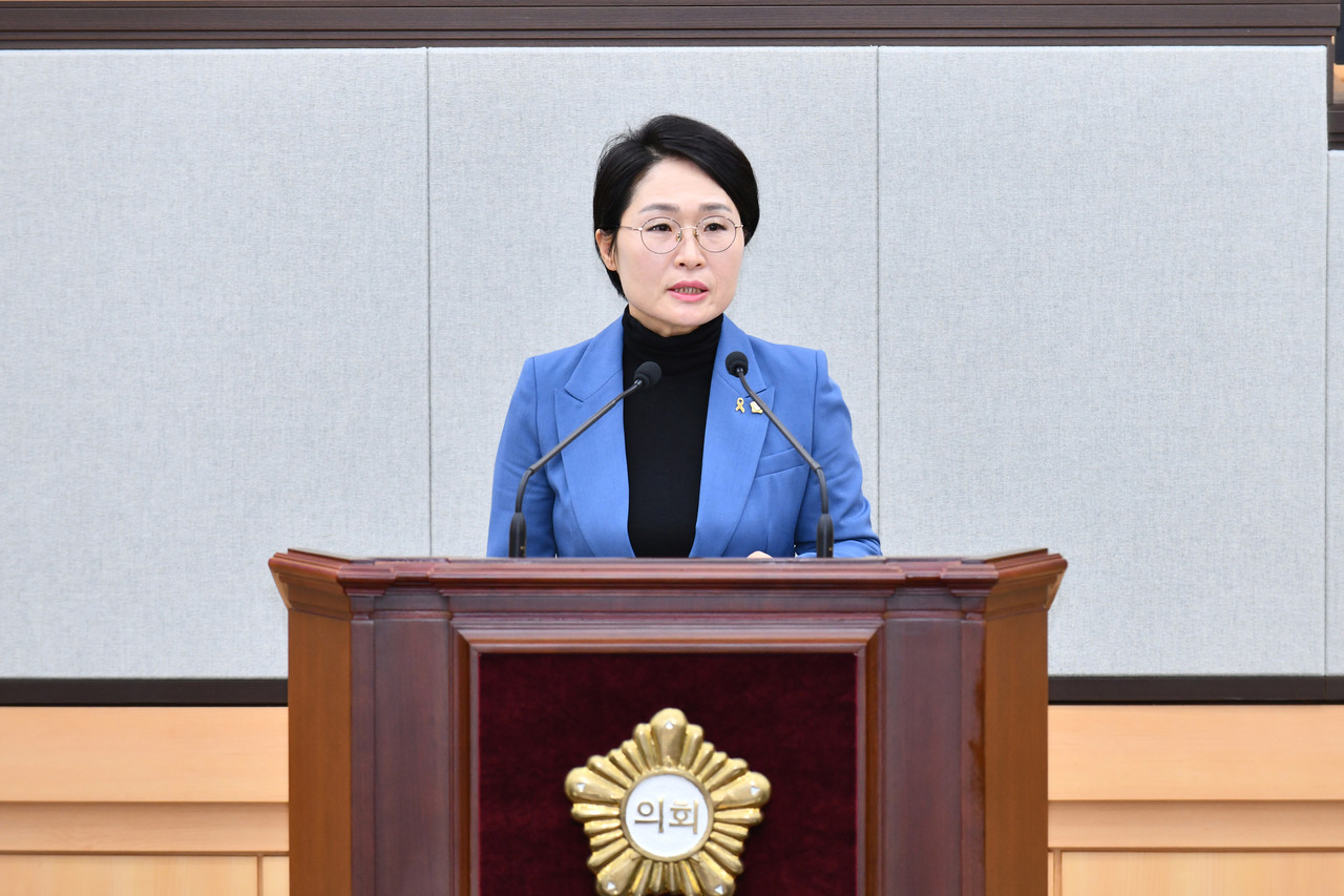 ▲ 민덕희 여수시의원, 기본사회 실현을 위한 여수형 디지털공공플랫폼 구축 제안  ⓒ여수시의회