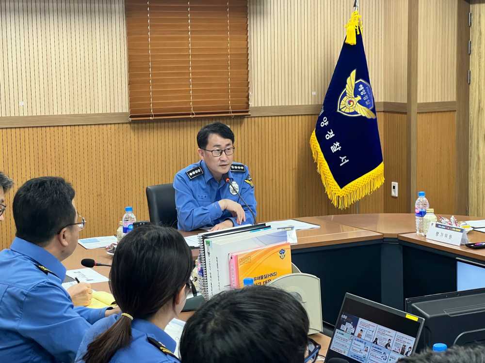 ▲지역방제대책본부 운용 훈련 사진 ⓒ여수해양경찰서