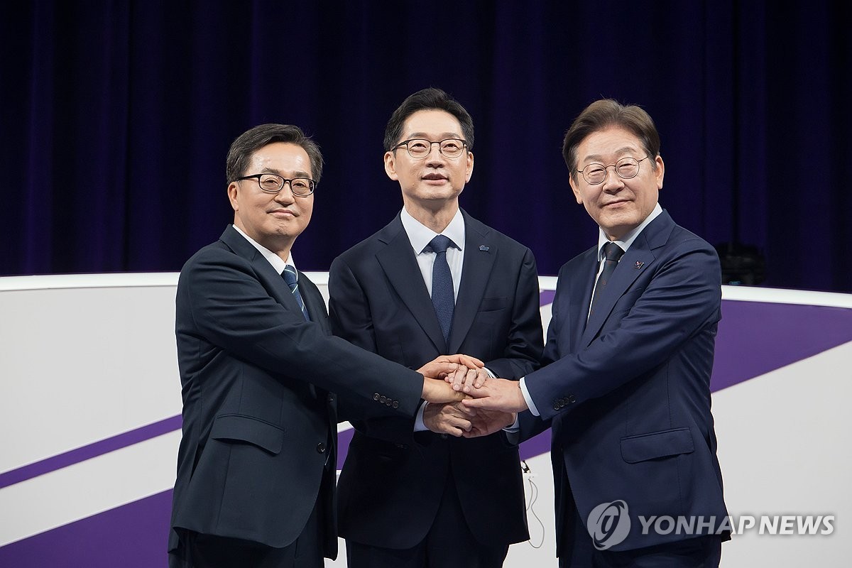 ▲  민주당 대선 경선 후보 첫 TV 토론회[연합뉴스 자료사진]