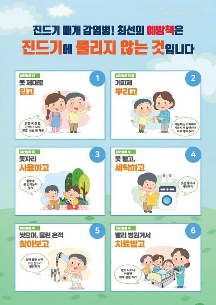 ▲봄철 진드기 감염병 예방 홍보 포스터 ⓒ여수시