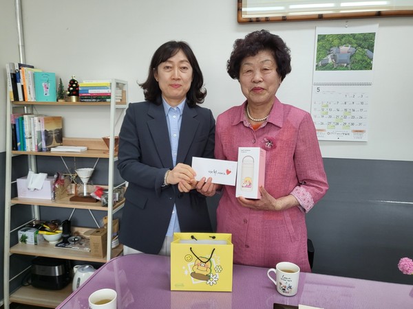 ▲‘카카오와 함께하는 슬기로운 디지털 생활’ 사례공모전' 수상ⓒ동여수노인복지관