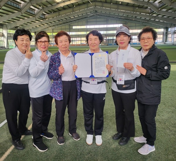 (사)대한노인회 여수시지회, 제18회 전라남도지사기 노인게이트볼대회 준우승