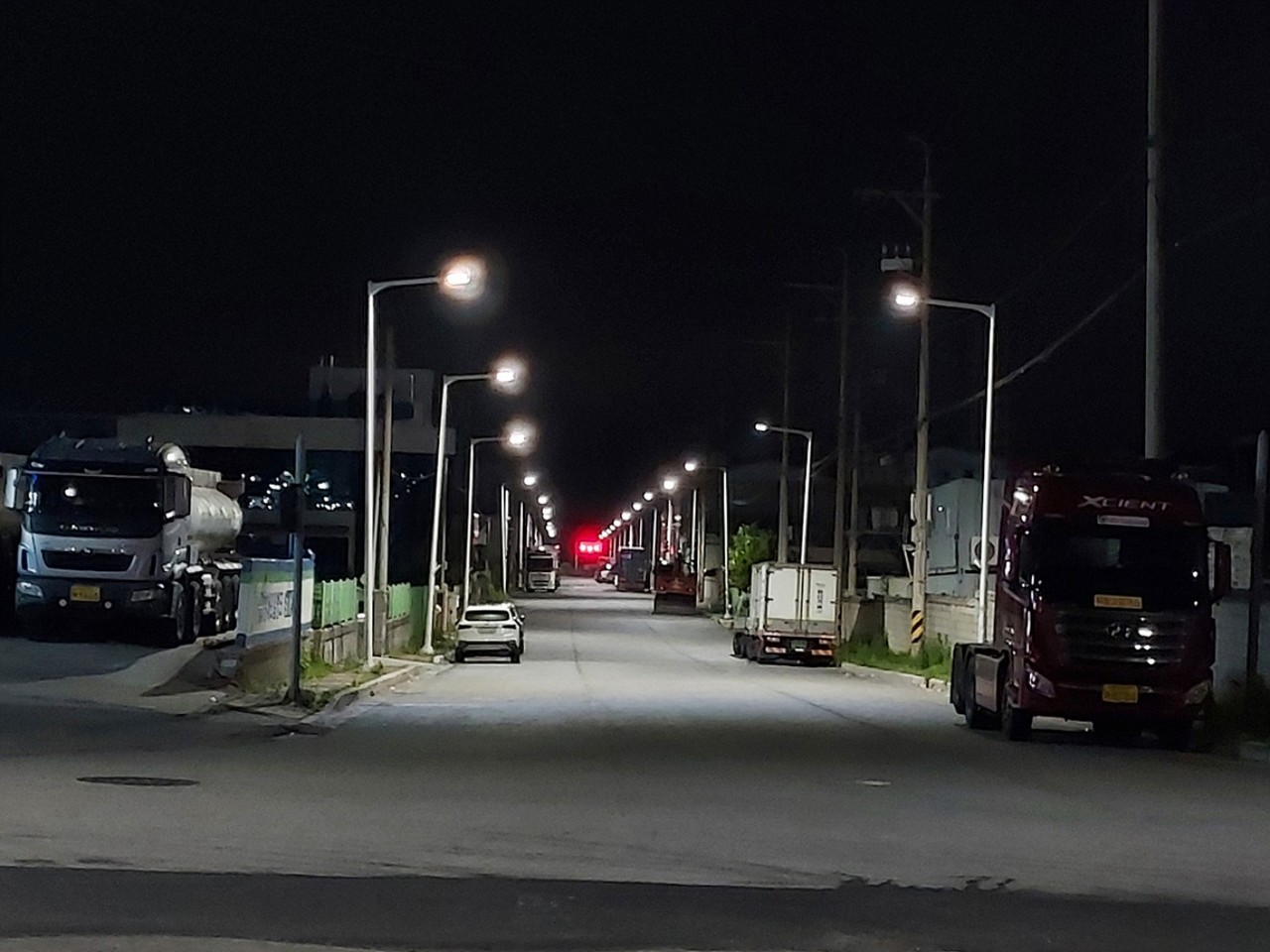 ▲여수산단 일원 가로등 ⓒ여수시