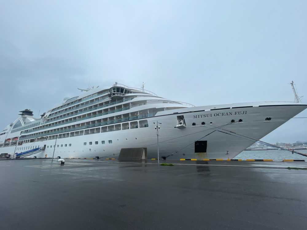 ▲일본 크루즈 ‘미츠이 오션후지호’ 여수항 입항 ⓒ여수시