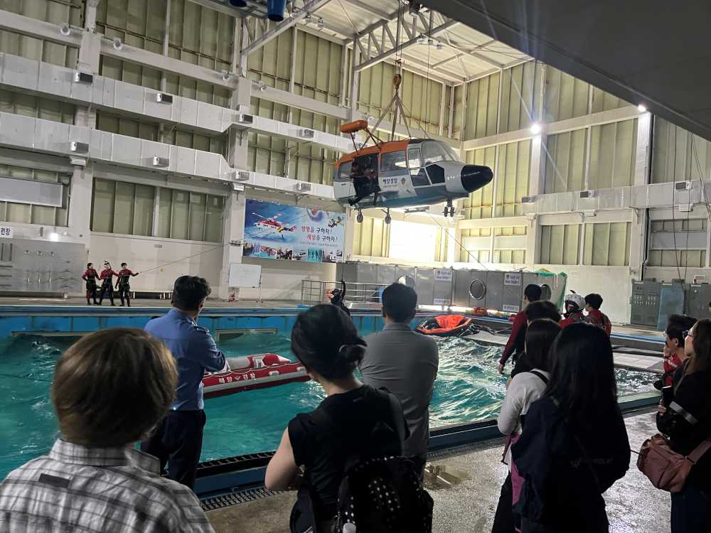 ▲해양구조 모습 ⓒ해양경찰교육원