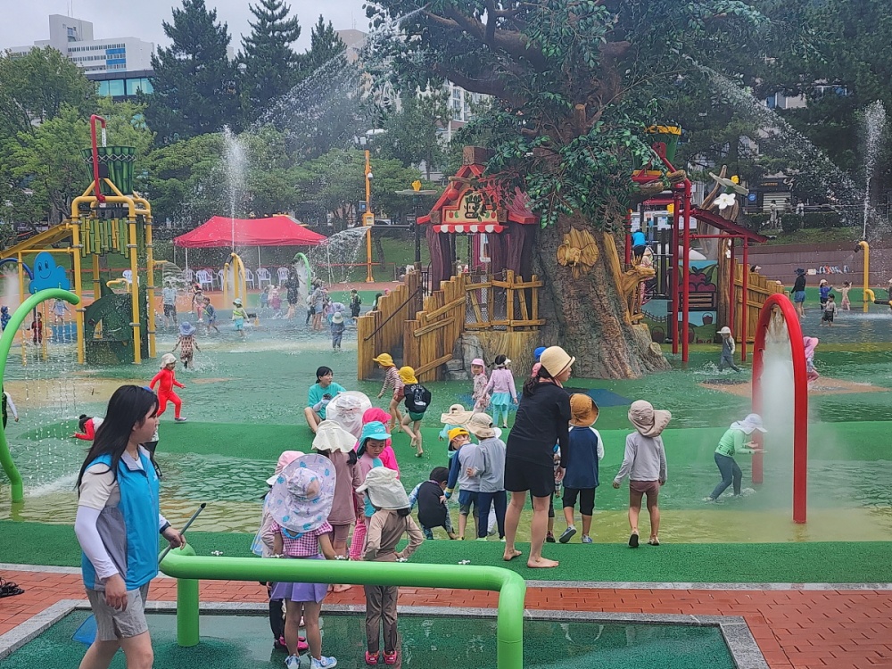 ▲성산공원 어린이 물놀이장 ⓒ여수시