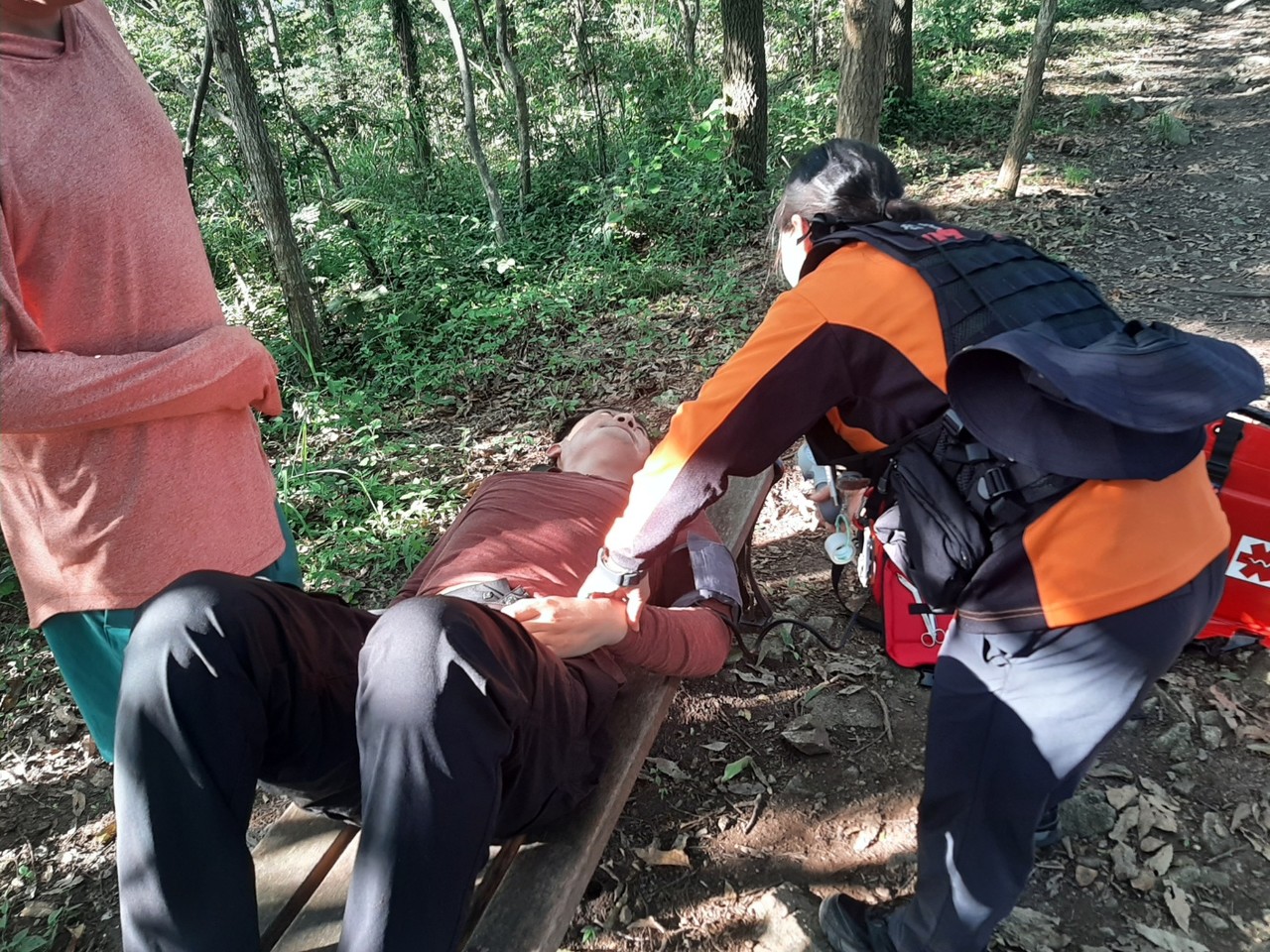 ▲온열 질환 출동 ⓒ전남소방본부