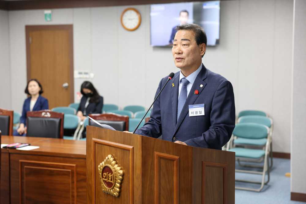 ▲전라남도의회 이광일 의원 ⓒ전라남도의회