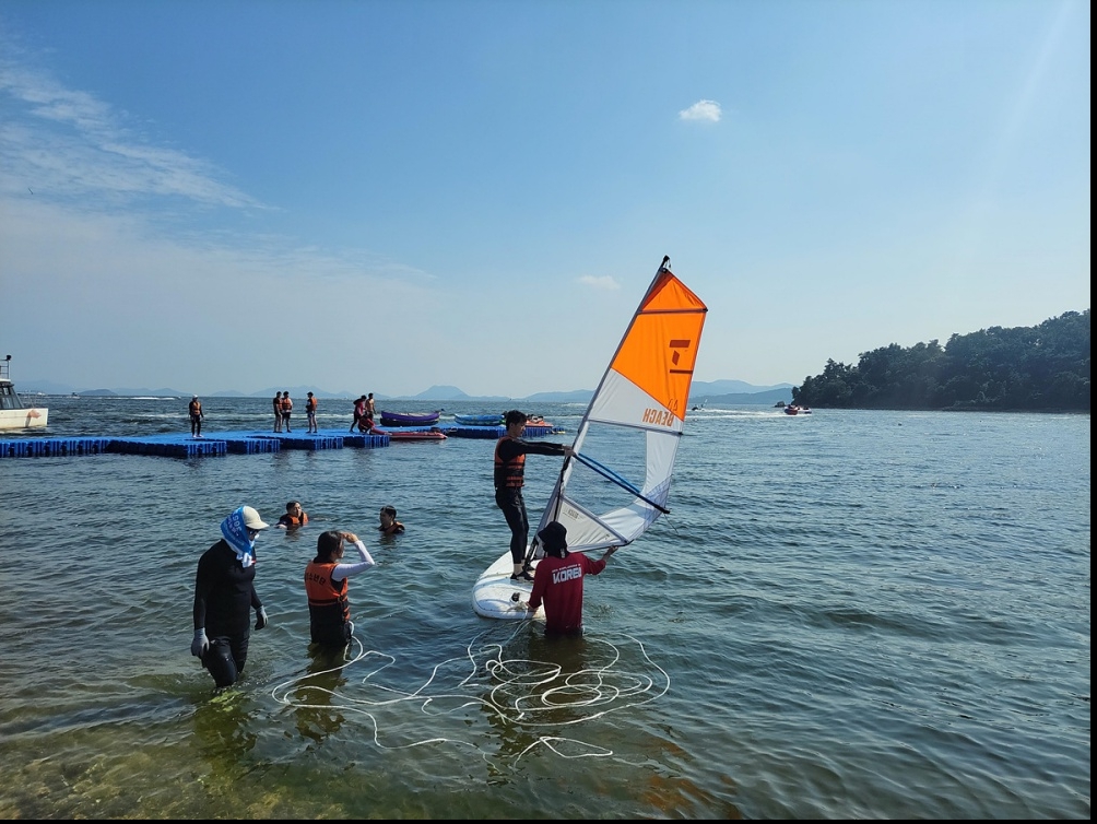 ▲여수시 해양레저스포츠 프로그램 체험모습 ⓒ여수시