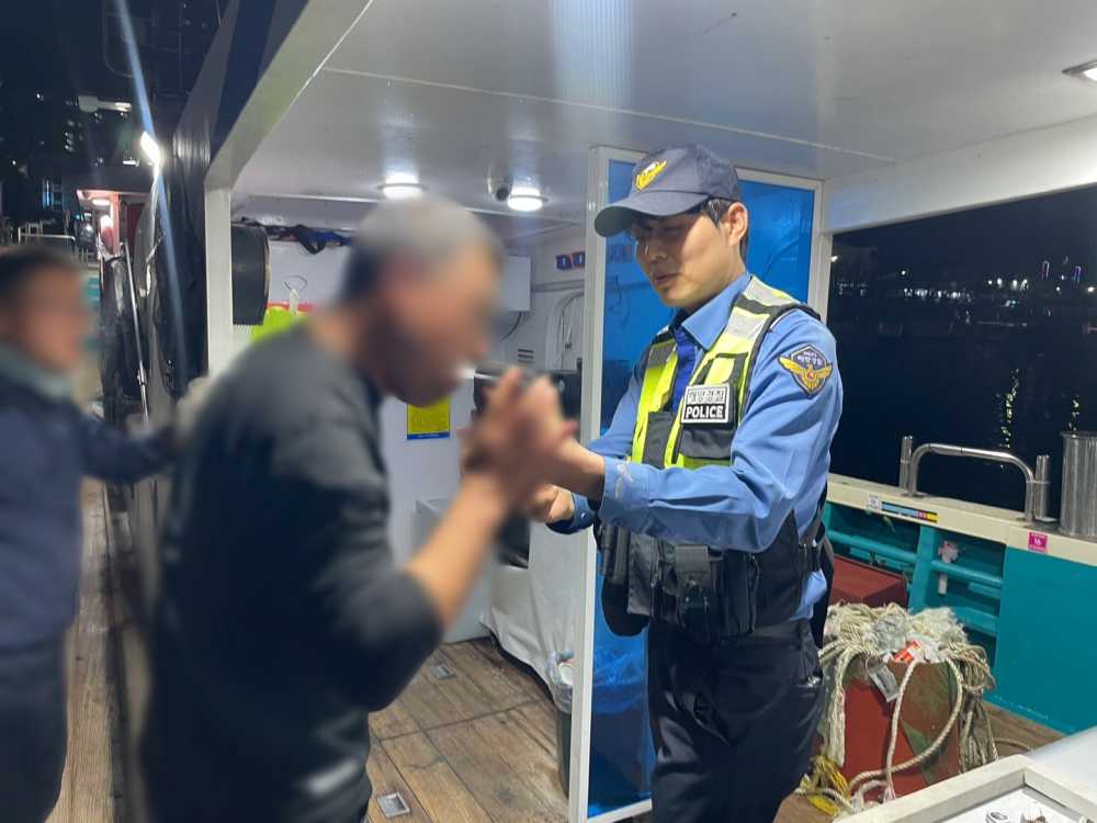 ▲ 여수해경이 여름철 성수기 음주운항 특별단속중 ⓒ여수해양경찰서