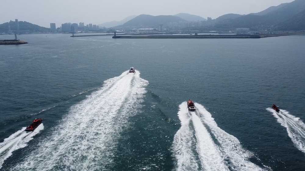 ▲여수·광양항 항만방호 및 대테러 합동 훈련 ⓒ여수해양경찰서