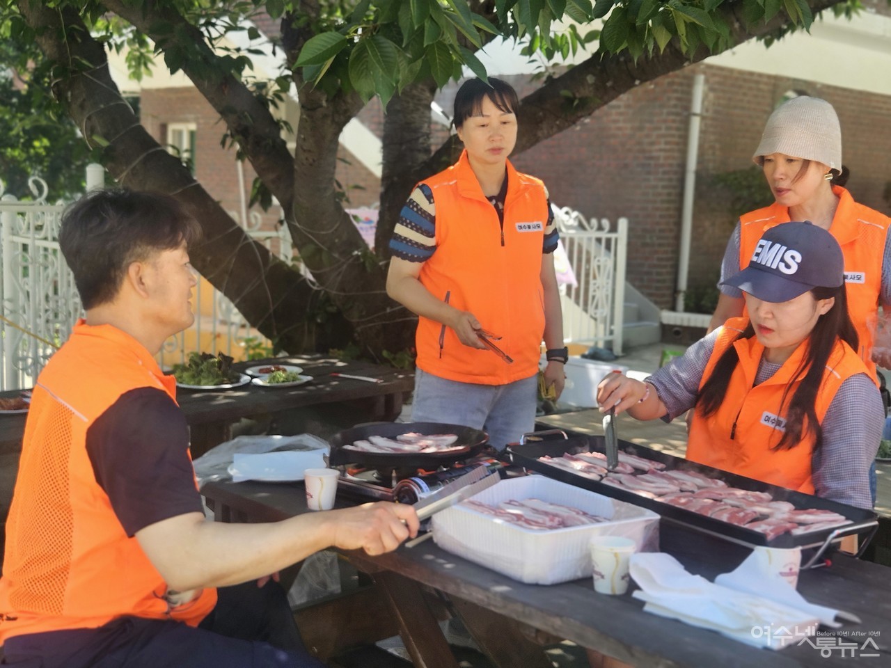 ▲ 아이꿈터 아이들과 함께하는 맛있는 삼겹살 파티 ⓒ최은서