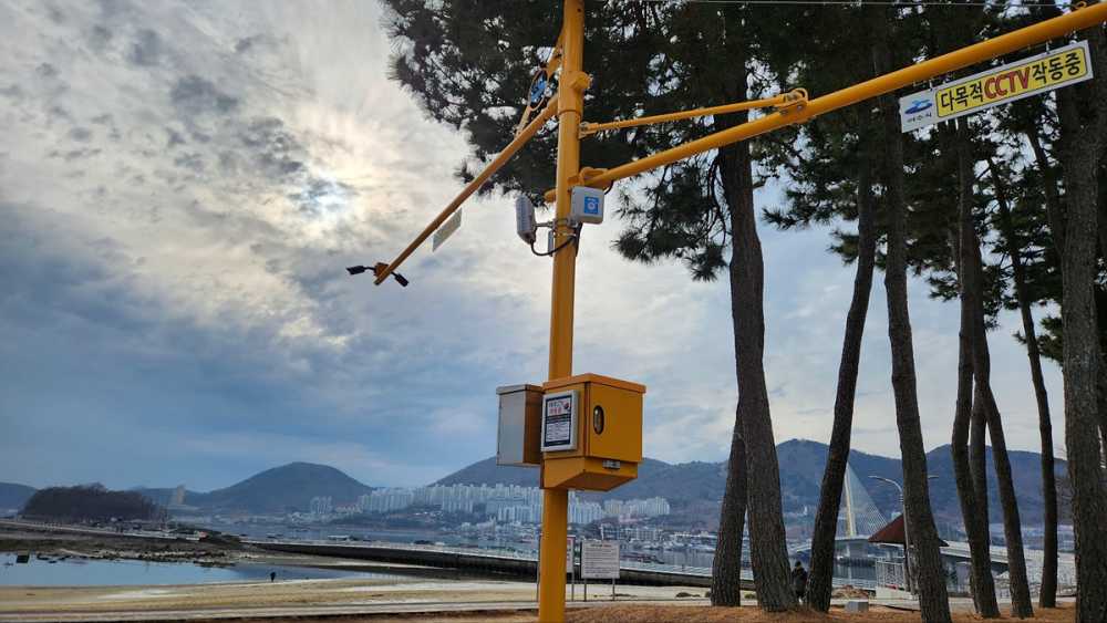 ▲웅천친수공원에 설치된 공공와이파이 ⓒ여수시