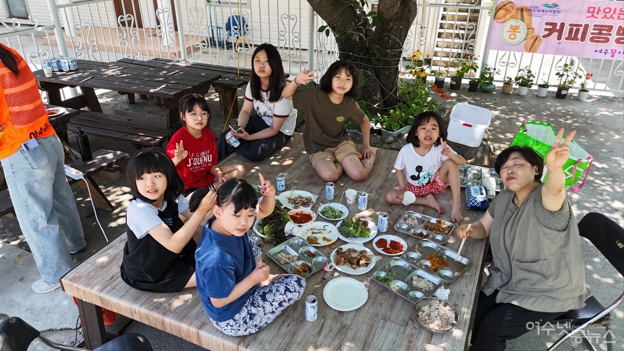 ▲아이꿈터 아이들과 함께하는 맛있는 삼겹살 파티 ⓒ최은서