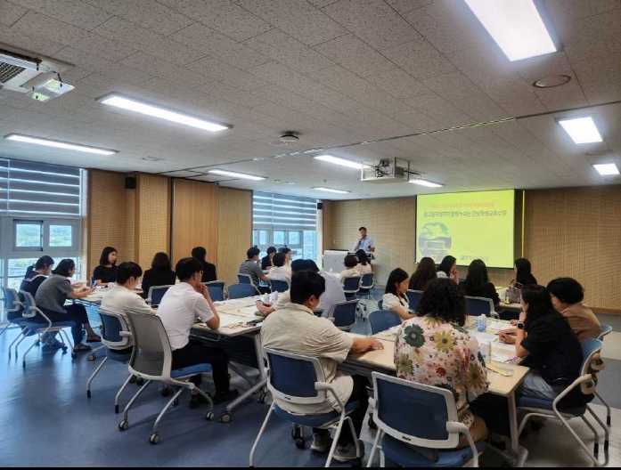 ▲ 9일 전라남도교육청보성도서관에서 교육수당 확대 공동 추진 업무 협의회’가 진행되고 있다. ⓒ전라남도교육청