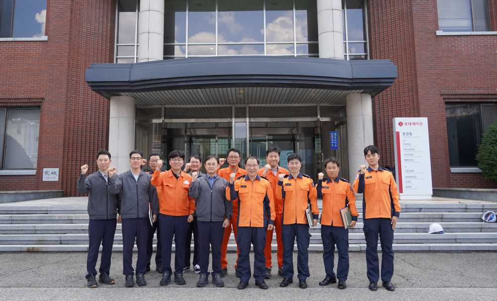 ▲ 롯데케미컬 첨단소재 방문 ⓒ여수소방서