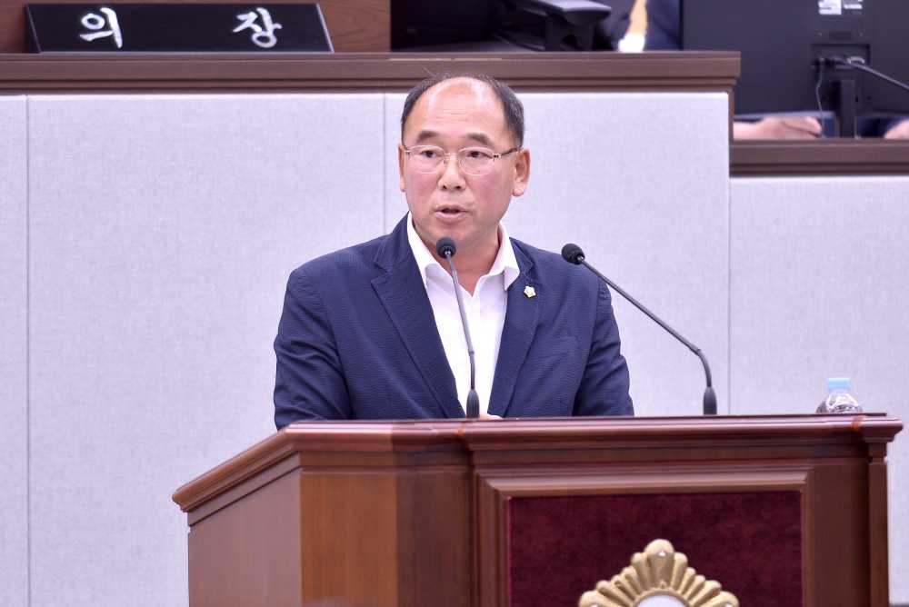 ▲ 박영평 의원 발언 모습 ⓒ여수시의회