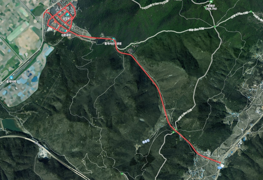 ▲중로2-192 위성 사진 ⓒ여수시의회