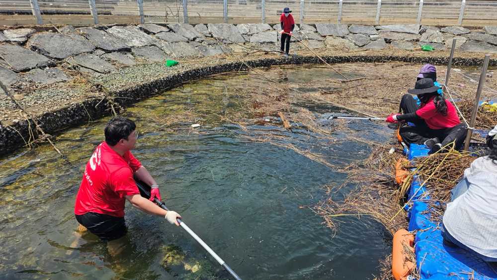 ▲해양환경 정화 캠페인 ⓒ여수시청소년해양교육원