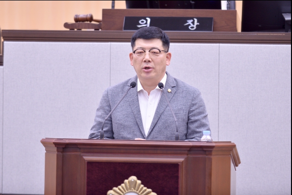 ▲ 구민호 의원 발의 모습 ⓒ여수시의회