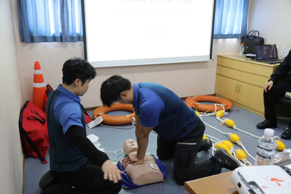 ▲여수해경, 고속단정 운용역량 경연대회 진행 모습 ⓒ여수해양경찰서