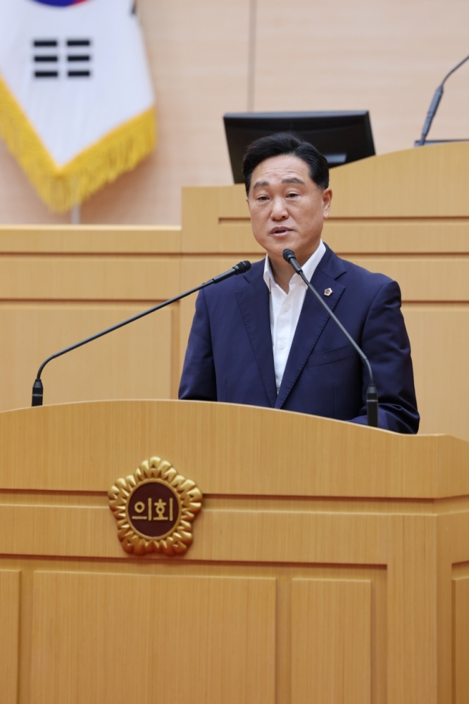 ▲ 강문성 의원 발의 모습ⓒ전라남도의회