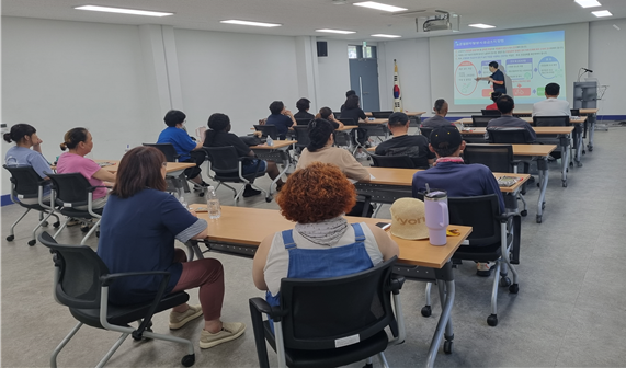 ▲ 온열질환 교육 ⓒ 전남여수시민지역자활센터