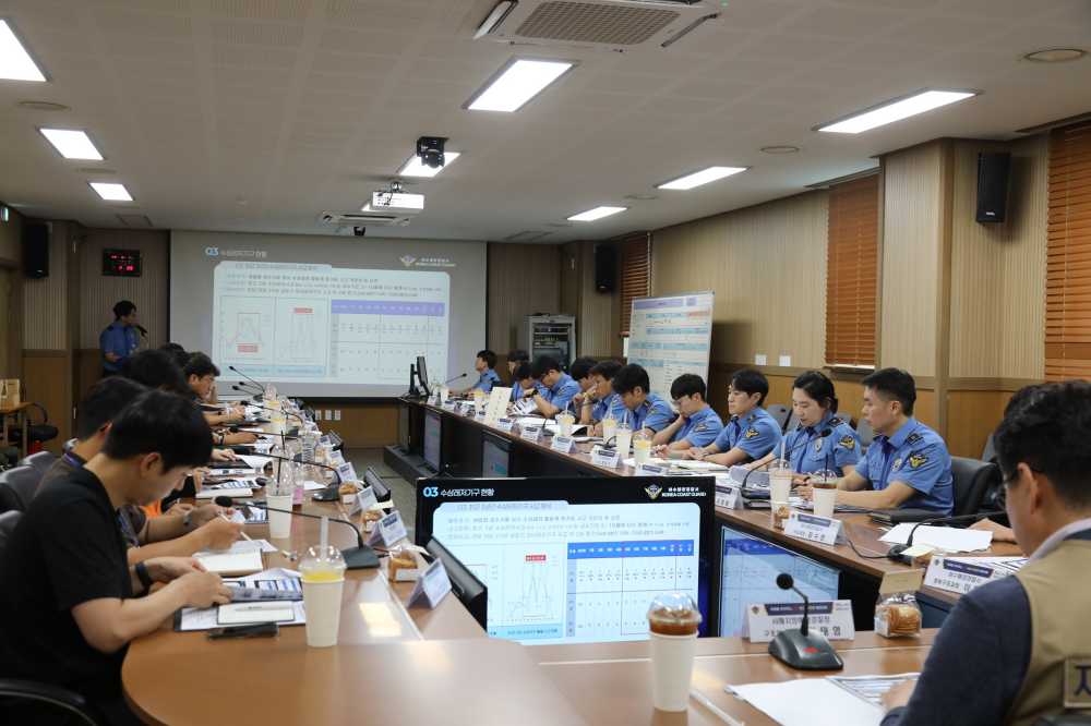 ▲2025년 제3차 민·관·군 합동 수난대비기본훈련 실시 모습 ⓒ여수해양경찰서