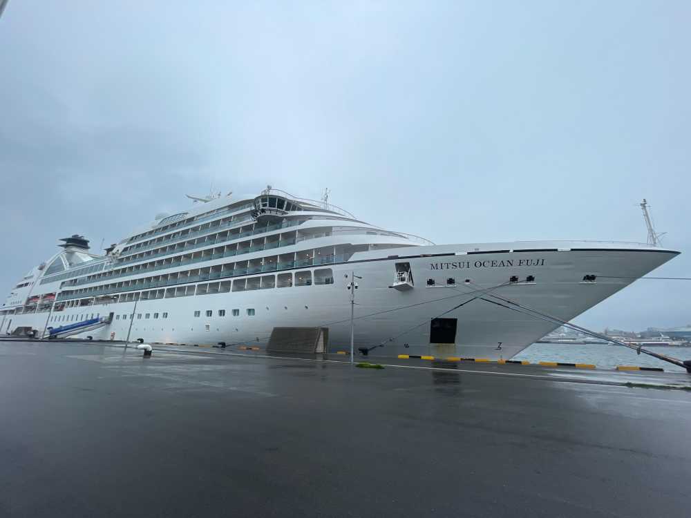 ▲지난 5월 여수항에 입항한 ‘미츠이 오션후지호’ ⓒ여수시