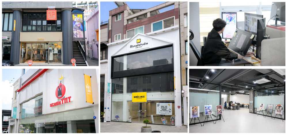 ▲ 원도심 일대 공실에 애니·웹툰·출판 등 기업들이 입주를 시작했다 ⓒ순천시