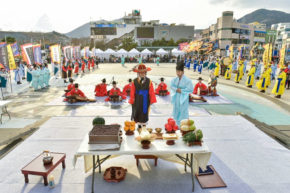 ▲ 지난 3월 29일 이순신광장에서 진행된 ‘전라좌수영 둑제’ ⓒ여수시