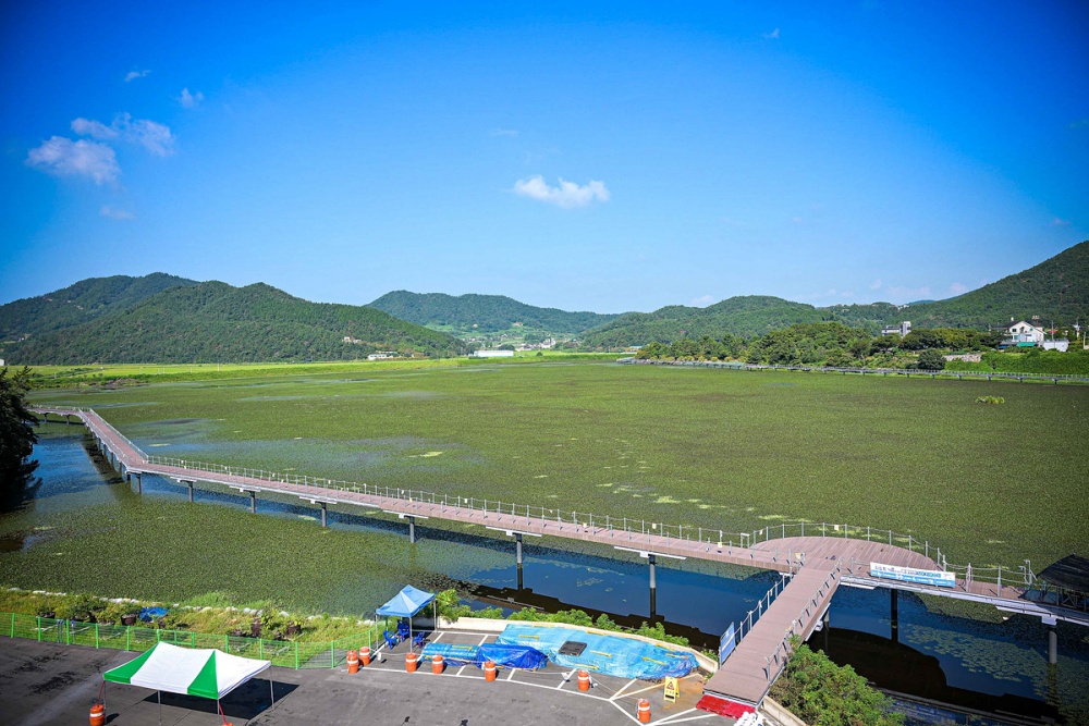 ▲관기 저수지 생태공원 전경 ⓒ여수시