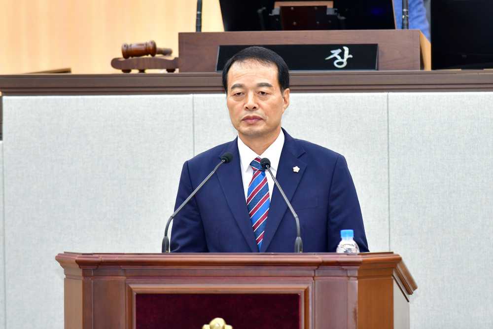 ▲ 송하진 의원 모습 ⓒ여수시의회