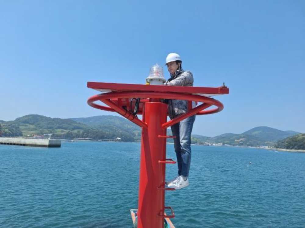 ▲ 하반기 사설항로표지 관리실태 점검 모습 ⓒ여수지방해양수산청