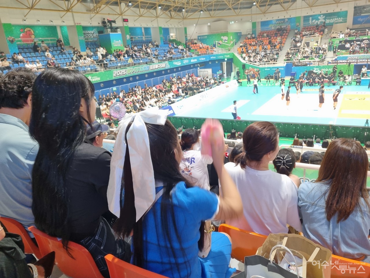 ▲ ‘2025 여수.NH농협컵 프로배구대회’가 여수 진남실내체육관에서 열리고 있다.  ⓒ김경희