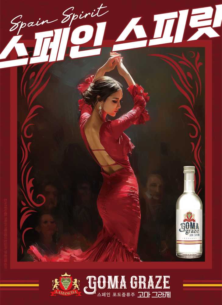 ▲ 보해양조가 출시한 고마그라제(GOMA GRAZE) 포스터 ⓒ보해양조