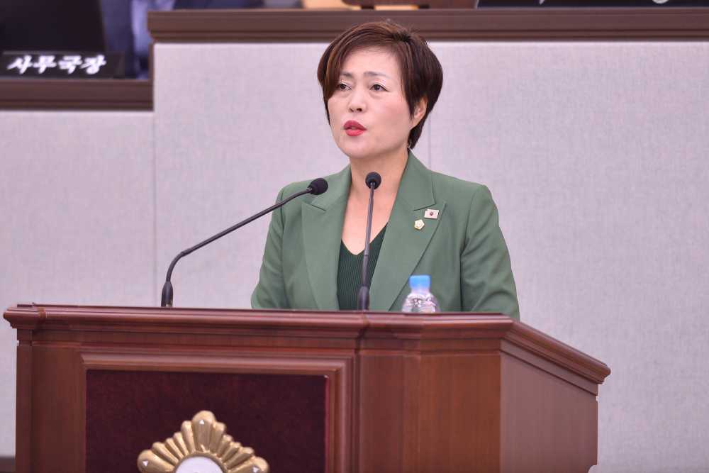 ▲ 정현주 의원 ⓒ여수시의회